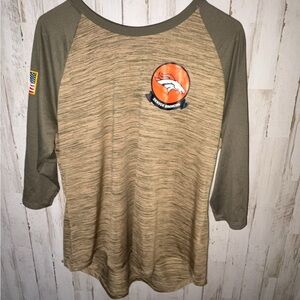 Nike Denver Broncos NFL Salute to Service 3/4 Sleeve Tee – Size L